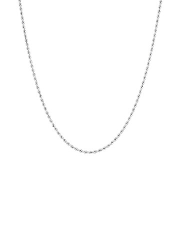 45cm (18") Hollow Rope Chain in 10kt White Gold 45cm (18") Hollow Rope Chain in 10kt White Gold