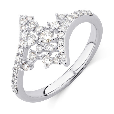 Scatter Ring with 0.50 Carat TW of Diamonds in 10kt White Gold Scatter Ring with 0.50 Carat TW of Diamonds in 10kt White Gold