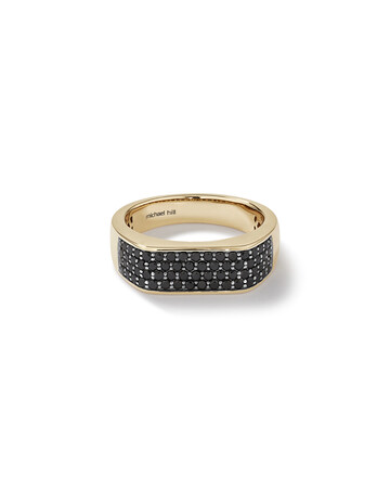 Men’s Ring with 0.95 Carat TW of Enhanced Black Diamonds in 10kt Yellow Gold Men’s Ring with 0.95 Carat TW of Enhanced Black Diamonds in 10kt Yellow Gold