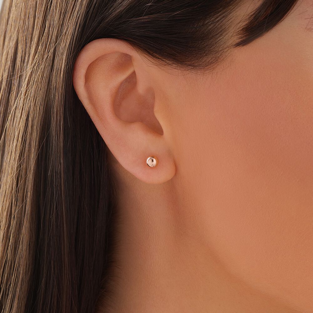 5mm Ball Stud Earrings 10kt Rose Gold