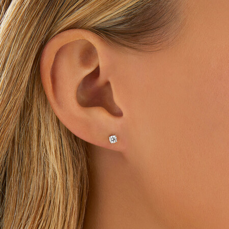 Certified Stud Earrings with 0.30 Carat TW of Diamonds in 14kt White Gold Certified Stud Earrings with 0.30 Carat TW of Diamonds in 14kt White Gold