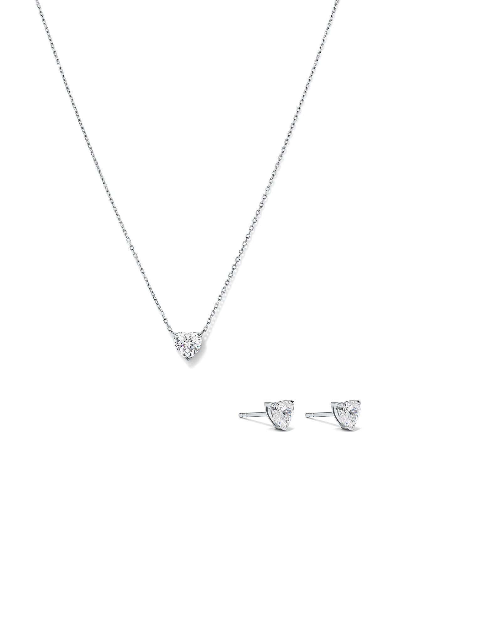 Cubic zirconia necklace and earring set new arrivals