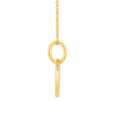 Heart Disc Pendant in 10kt Yellow Gold Heart Disc Pendant in 10kt Yellow Gold
