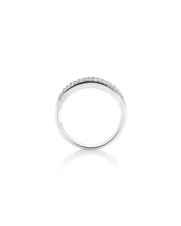 Natural Blue Sapphire Ring with 0.29 Carat TW of Diamonds In 10kt White Gold Natural Blue Sapphire Ring with 0.29 Carat TW of Diamonds In 10kt White Gold