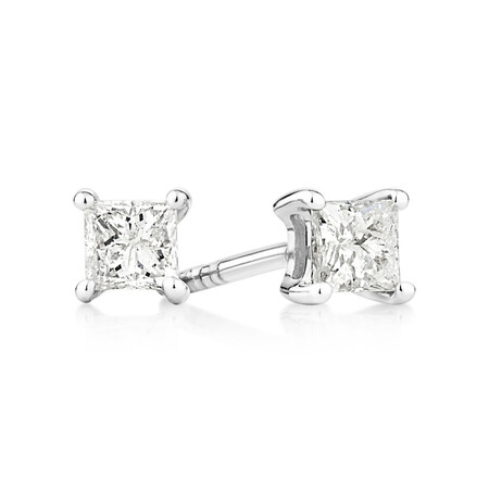 Stud Earrings with 0.30 Carat TW of Diamonds in 10kt White Gold Stud Earrings with 0.30 Carat TW of Diamonds in 10kt White Gold