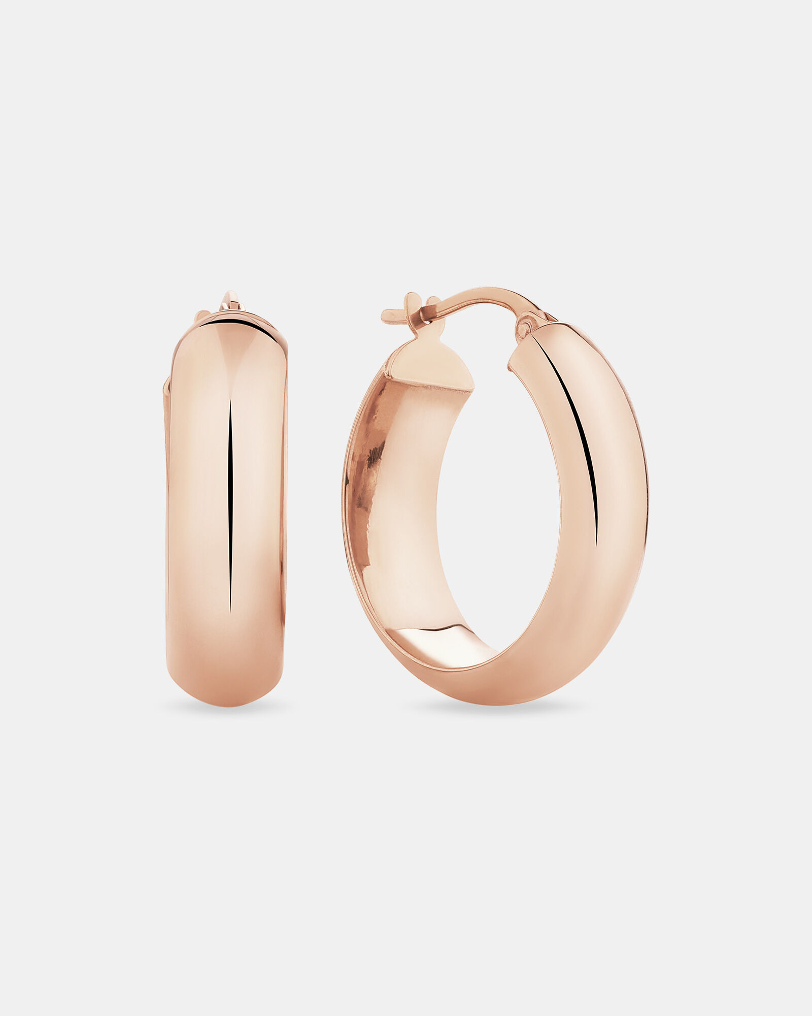 15mm Hoop Earrings 10kt Rose Gold