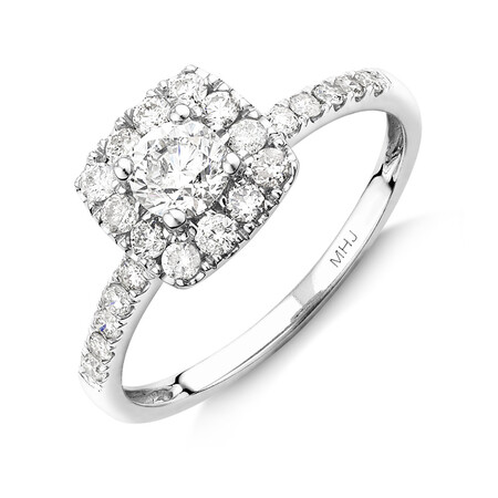 Bridal Set with 1 Carat TW of Diamonds in 14kt White Gold Bridal Set with 1 Carat TW of Diamonds in 14kt White Gold