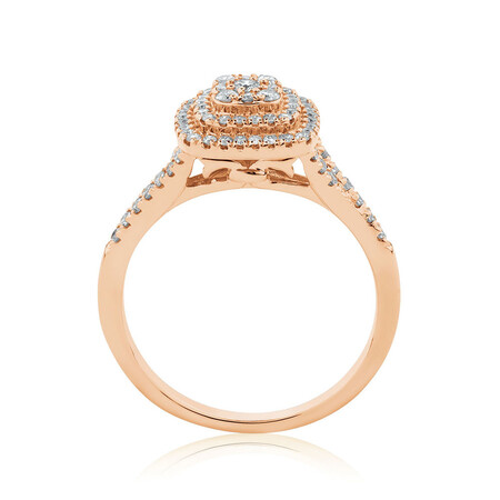 Engagement Ring with 1/2 Carat TW of Diamonds in 10kt Rose Gold Engagement Ring with 1/2 Carat TW of Diamonds in 10kt Rose Gold