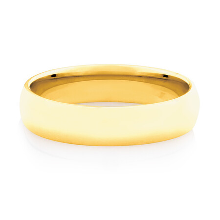 High Domed Wedding Band in 10kt Yellow Gold High Domed Wedding Band in 10kt Yellow Gold