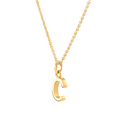 C Initial Pendant in 10kt Yellow Gold C Initial Pendant in 10kt Yellow Gold
