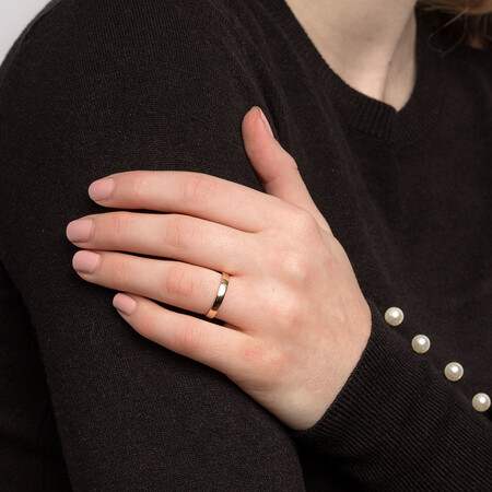 3mm Half Round Wedding Band in 10kt Yellow Gold 3mm Half Round Wedding Band in 10kt Yellow Gold