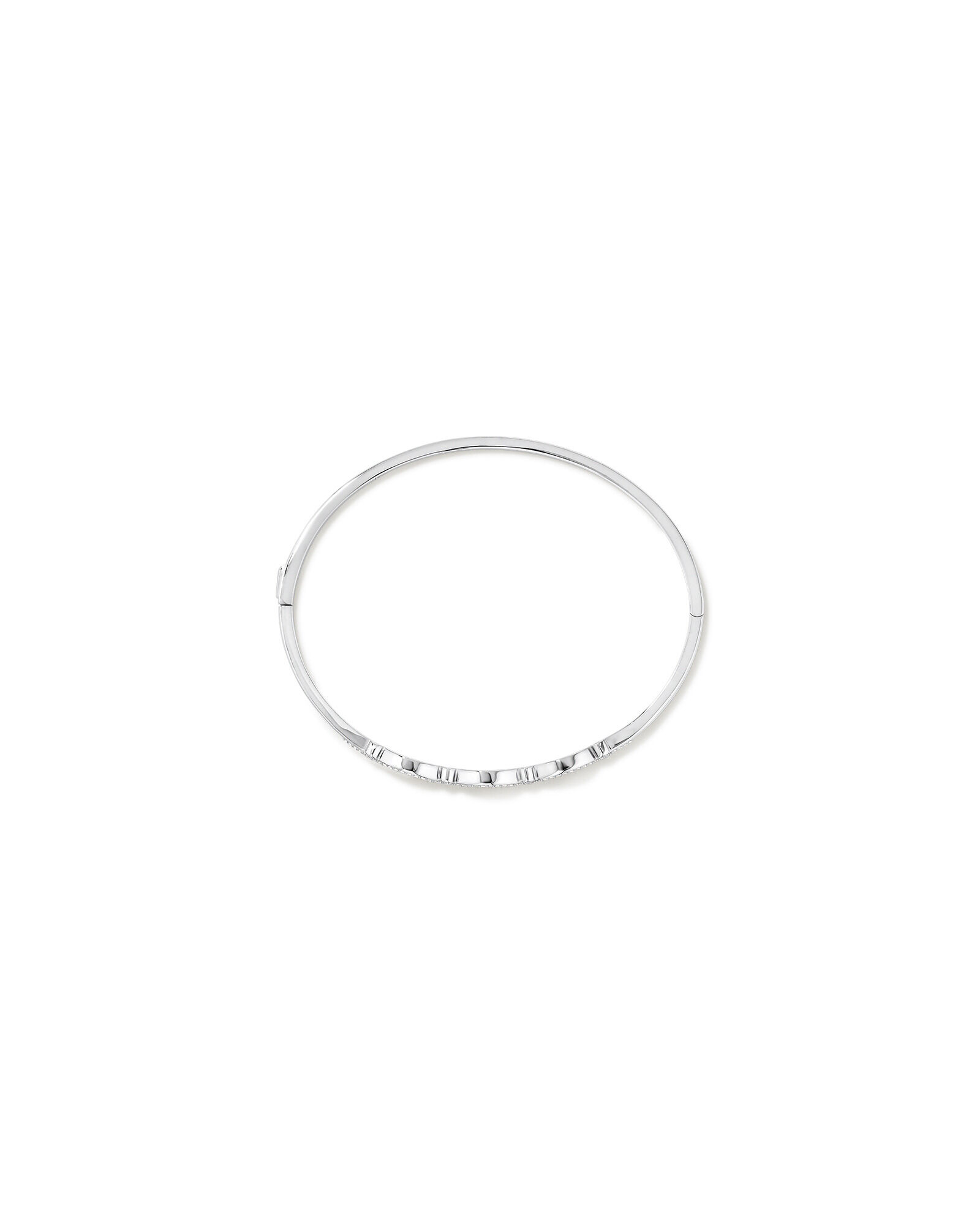 Triple Open Marquise Cubic Zirconia Bangle in Sterling Silver