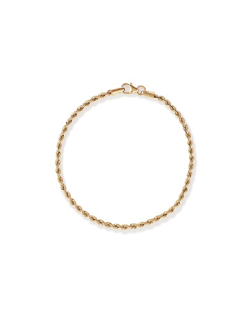 Rope Bracelet in 10kt Yellow Gold Rope Bracelet in 10kt Yellow Gold