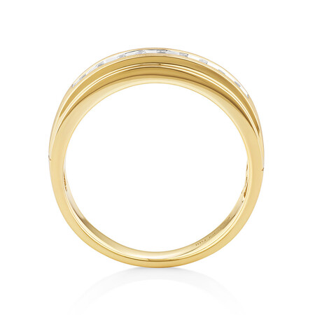 Men's Ring with 1/4 Carat TW of Diamonds in 10kt Yellow Gold Men's Ring with 1/4 Carat TW of Diamonds in 10kt Yellow Gold