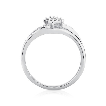 Promise Ring with Diamonds in 10kt White Gold Promise Ring with Diamonds in 10kt White Gold