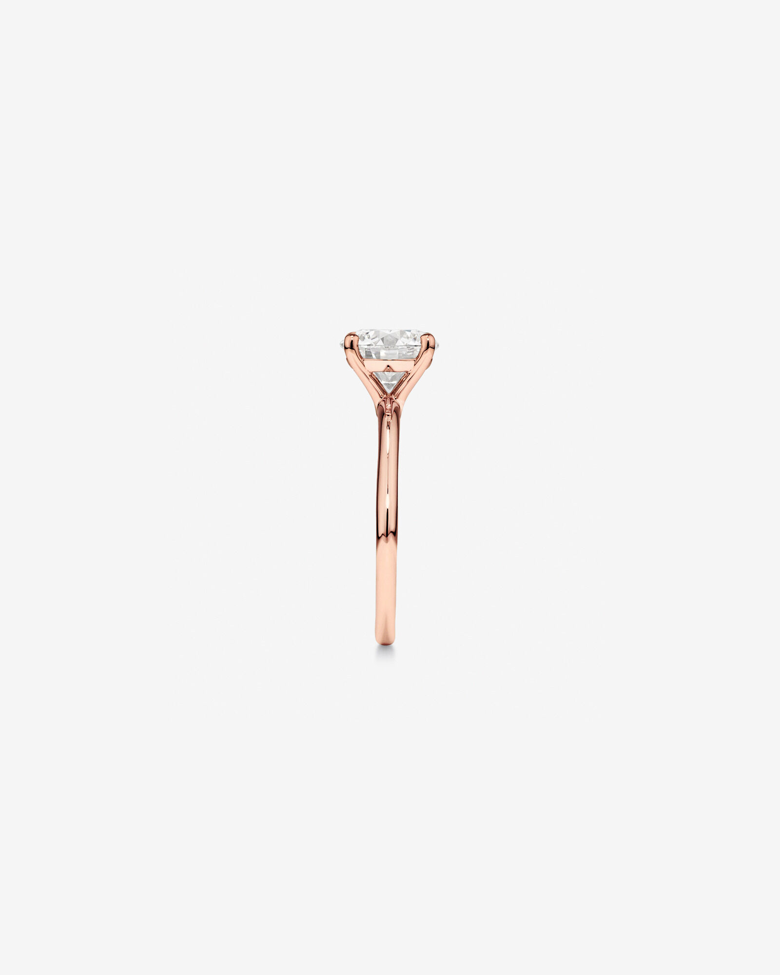 2 Carat TW Round Brilliant Laboratory-Grown Diamond Solitaire Engagement Ring in 14kt Rose Gold