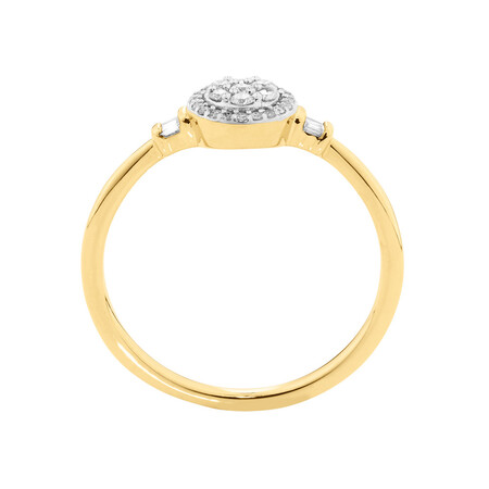 Evermore Promise Ring with 0.15 Carat TW of Diamonds in 10kt Yellow Gold Evermore Promise Ring with 0.15 Carat TW of Diamonds in 10kt Yellow Gold