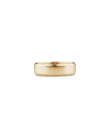 Flat Bevelled Wedding Band in 10kt Yellow Gold Flat Bevelled Wedding Band in 10kt Yellow Gold