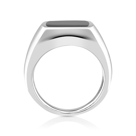 Ring with Black Onyx in Sterling Silver Ring with Black Onyx in Sterling Silver
