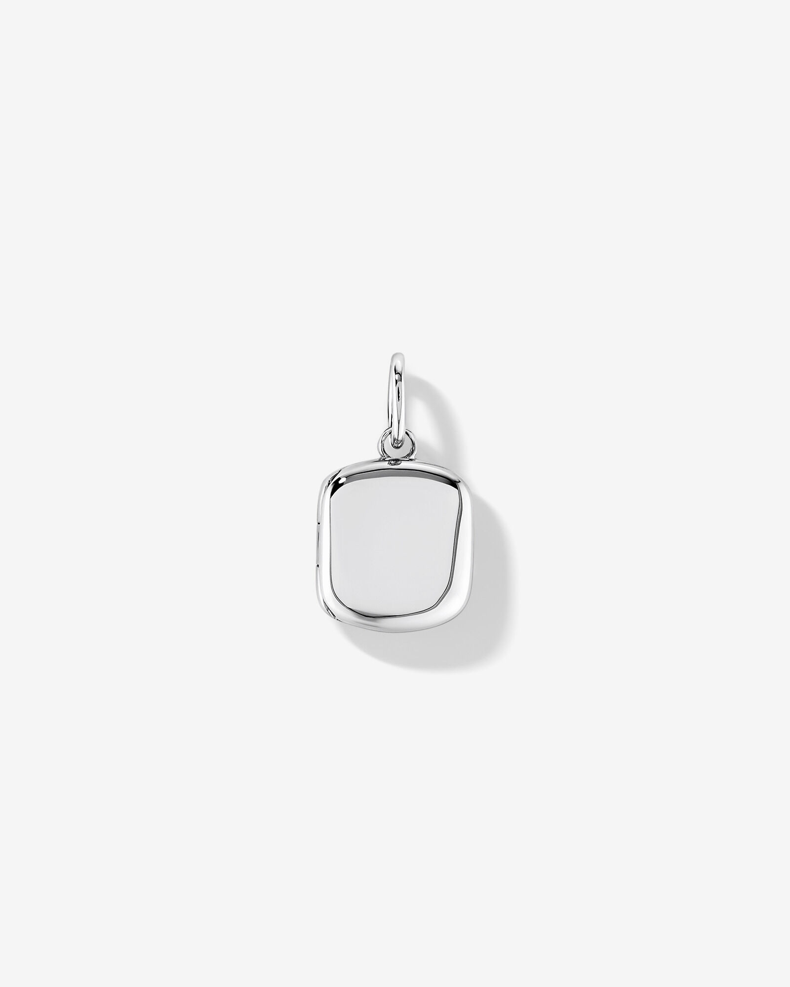 Square Locket Pendant in Sterling Silver
