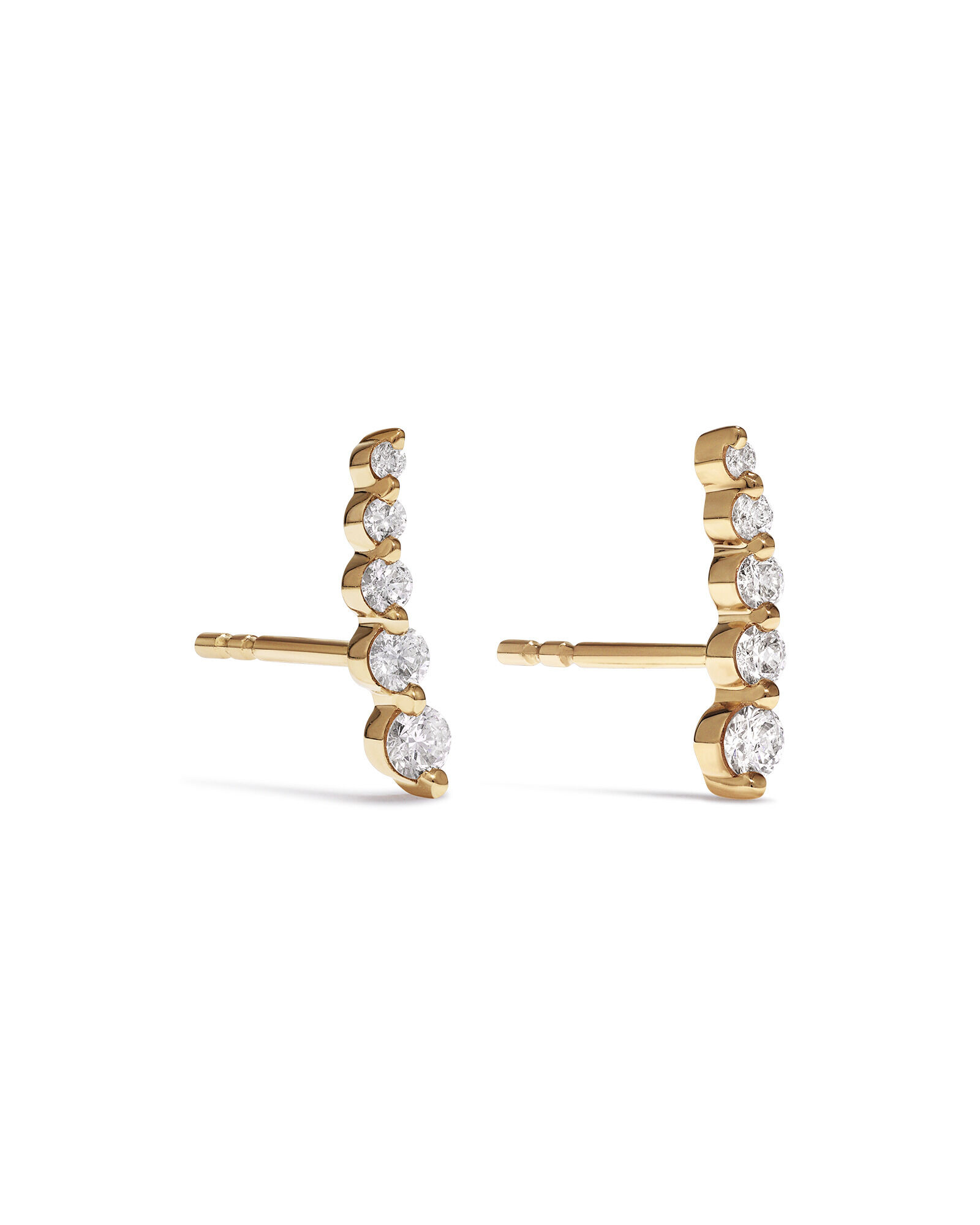 Gold climber earrings clearance