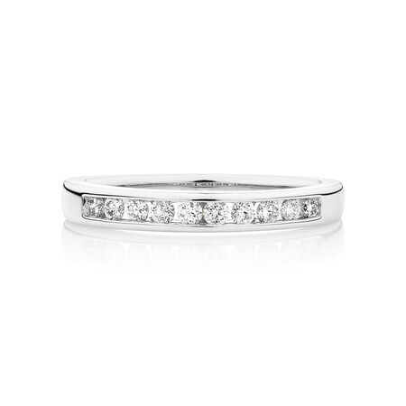 Evermore Wedding Band with 0.25 Carat TW of Diamonds in 18kt White Gold Evermore Wedding Band with 0.25 Carat TW of Diamonds in 18kt White Gold