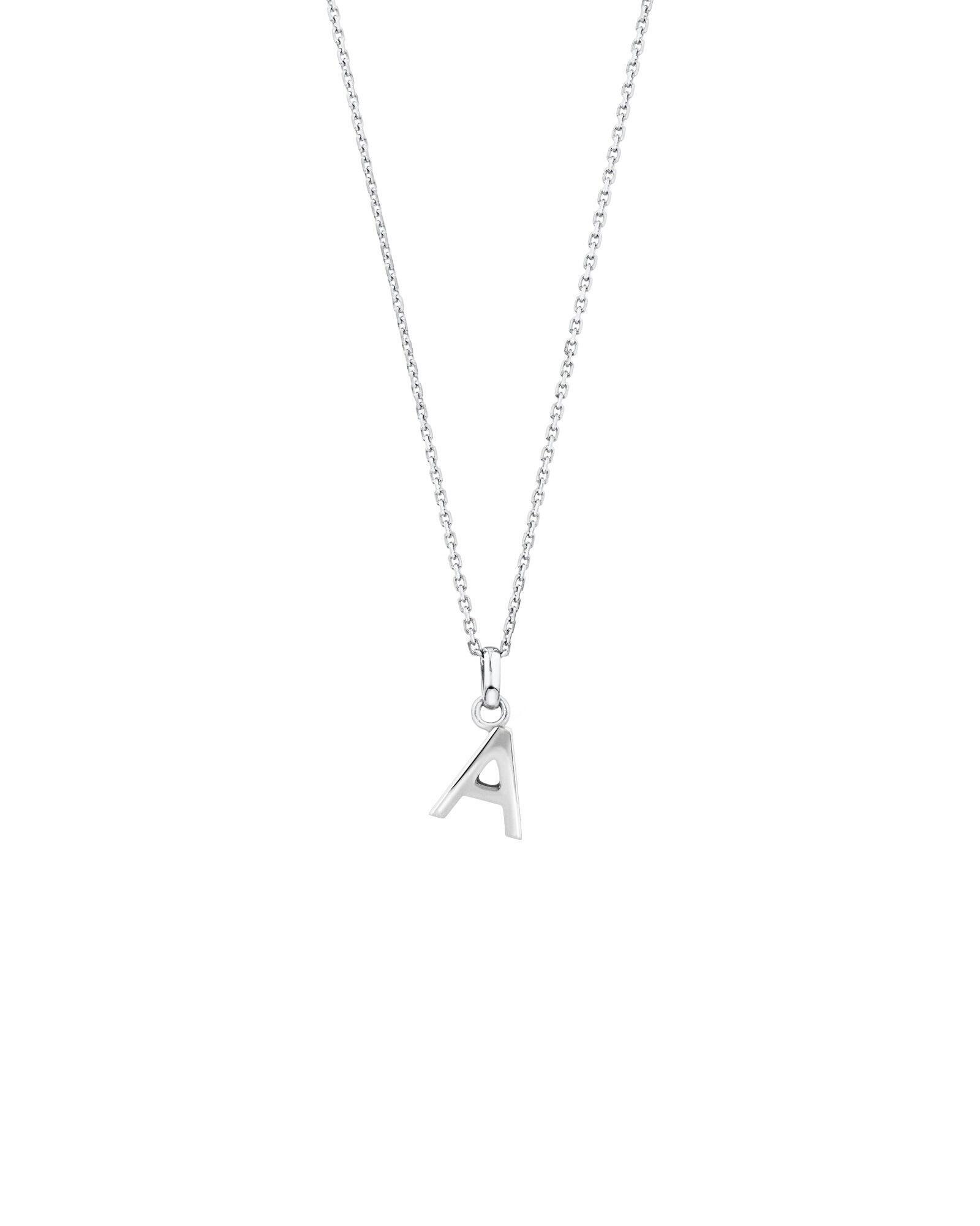 A Initial Pendant in Sterling Silver