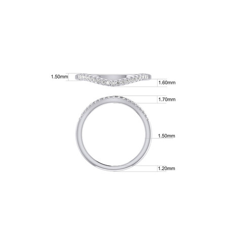 Bridal Set with 0.60 Carat TW of Diamonds in 10kt White Gold Bridal Set with 0.60 Carat TW of Diamonds in 10kt White Gold