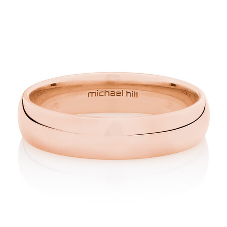 High Domed Wedding Band in 10kt Rose Gold High Domed Wedding Band in 10kt Rose Gold