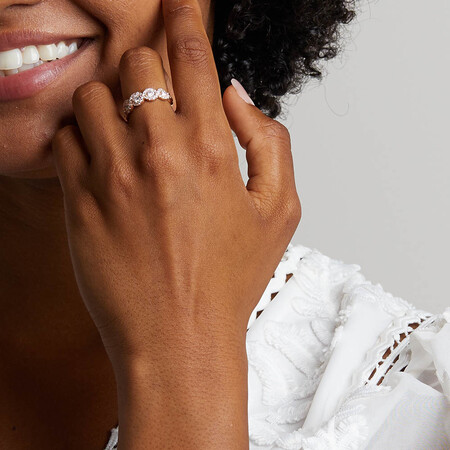 Ring with 1 Carat TW of Diamonds in 14kt Rose Gold Ring with 1 Carat TW of Diamonds in 14kt Rose Gold