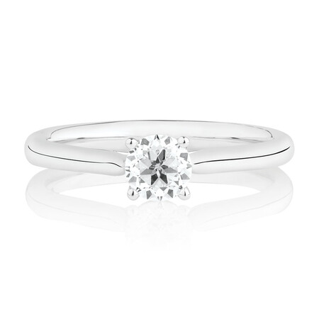 Southern Star Solitaire Engagement Ring with a 1/2 Carat TW Diamond in 14kt White Gold Southern Star Solitaire Engagement Ring with a 1/2 Carat TW Diamond in 14kt White Gold
