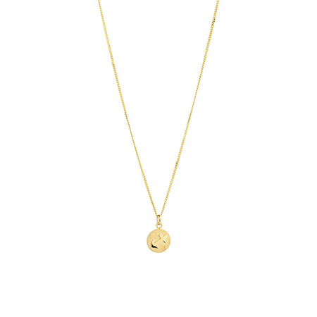 Sagittarius Zodiac Pendant in 10kt yellow Gold Sagittarius Zodiac Pendant in 10kt yellow Gold