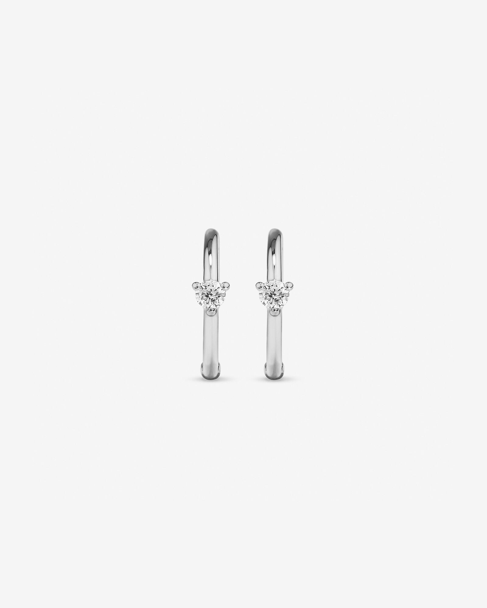 Diamond Accent Sleeper Earrings 10kt White Gold