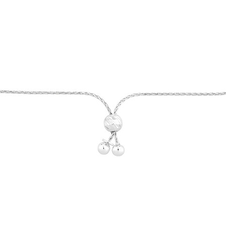 Adjustable Beaded Bolo Bracelet in Sterling Silver Adjustable Beaded Bolo Bracelet in Sterling Silver