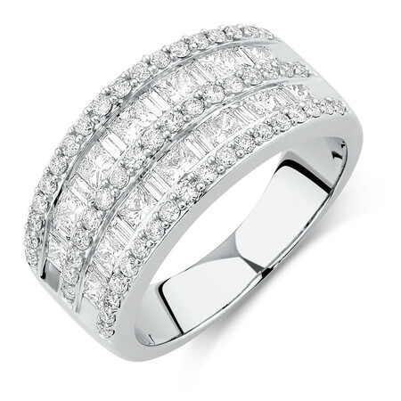 Ring with 2 Carat TW of Diamonds in 14kt White Gold Ring with 2 Carat TW of Diamonds in 14kt White Gold
