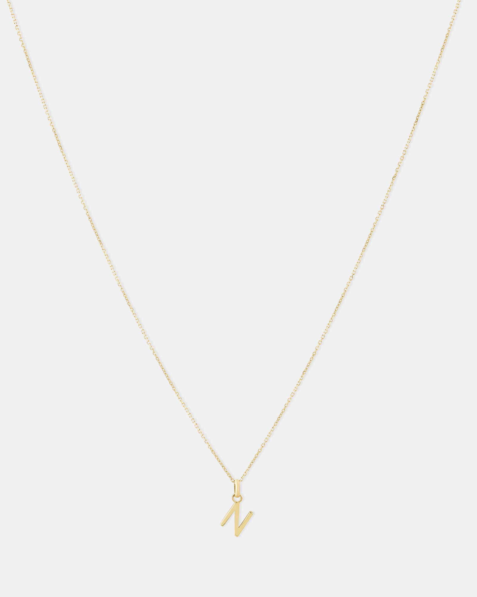 N Initial Pendant in 10kt Yellow Gold