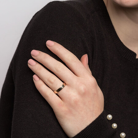 Flat Wedding Band in 10kt Yellow Gold Flat Wedding Band in 10kt Yellow Gold