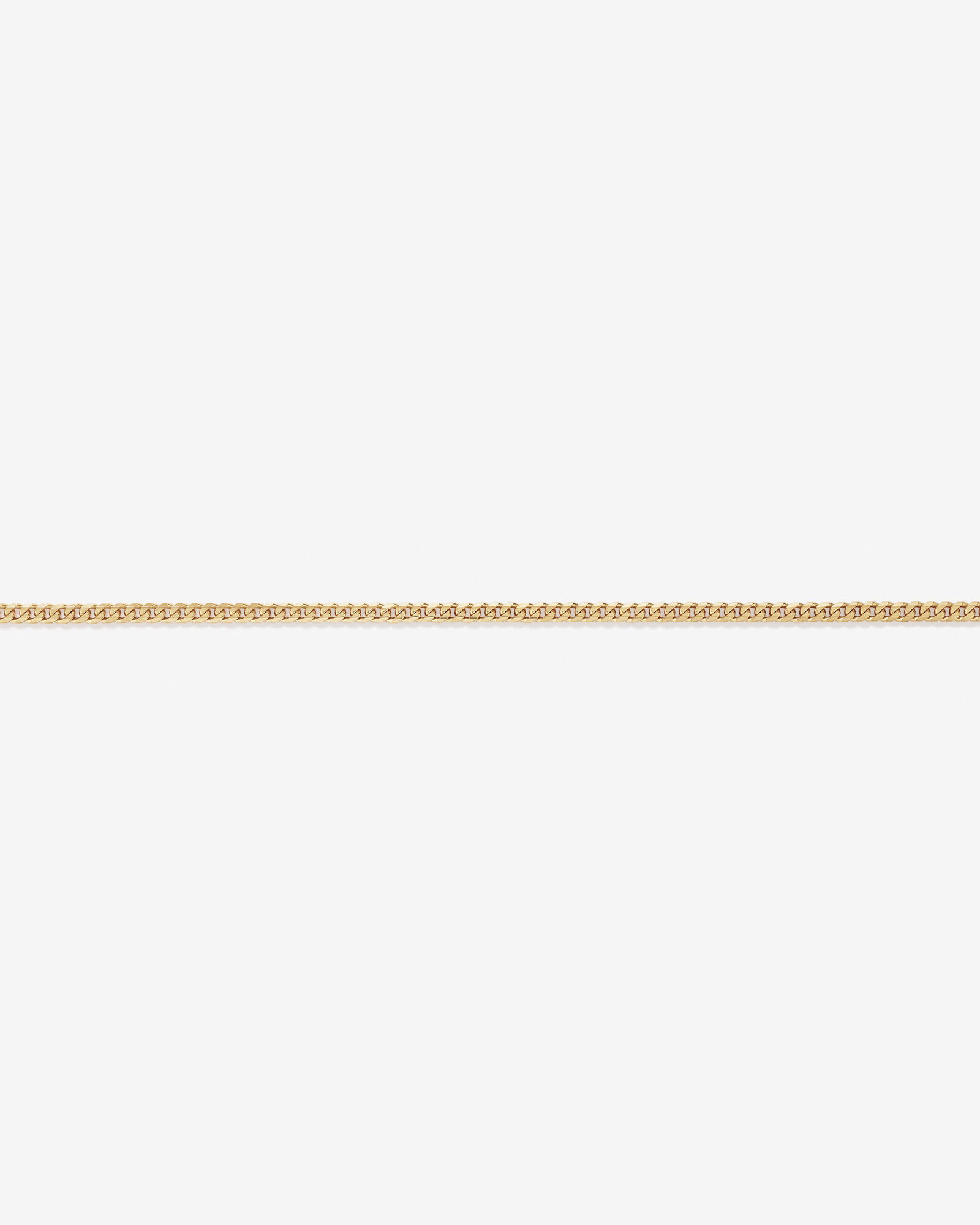 55cm (22") 5.1mm Width Solid Concave Bevelled Curb Chain in 10kt Yellow Gold