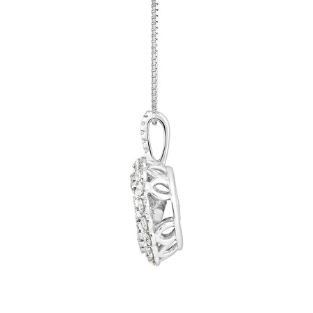 Everlight Pendant with 0.75 Carat TW of Diamonds in 10kt White Gold Everlight Pendant with 0.75 Carat TW of Diamonds in 10kt White Gold