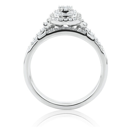 Evermore Bridal Set with 3/8 Carat TW of Diamonds in 10kt White Gold Evermore Bridal Set with 3/8 Carat TW of Diamonds in 10kt White Gold