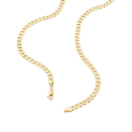 55cm (22") 4.5mm-5mm Width Curb Chain in 10kt Yellow Gold 55cm (22") 4.5mm-5mm Width Curb Chain in 10kt Yellow Gold