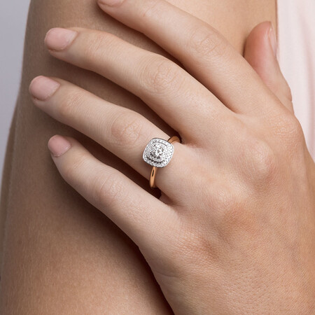 Whitefire Engagement Ring with 1/2 Carat TW of Diamonds in 18kt White & Yellow Gold & 22kt Yellow Gold Whitefire Engagement Ring with 1/2 Carat TW of Diamonds in 18kt White & Yellow Gold & 22kt Yellow Gold