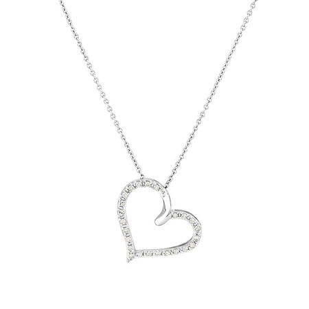 Pendant with 0.10 Carat TW of Diamonds in Sterling Silver Pendant with 0.10 Carat TW of Diamonds in Sterling Silver