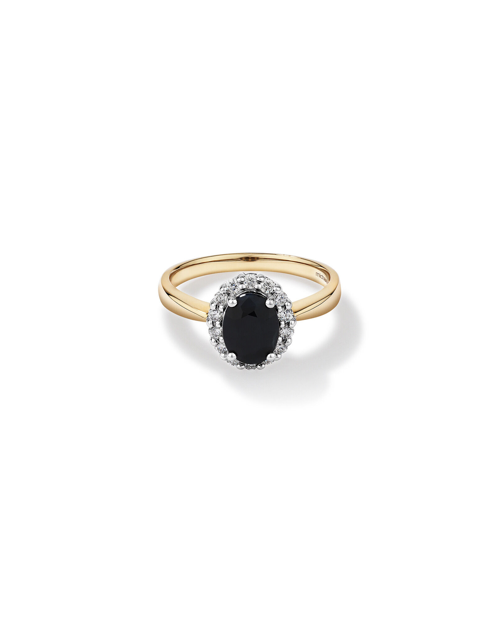 White gold yellow sapphire ring best sale