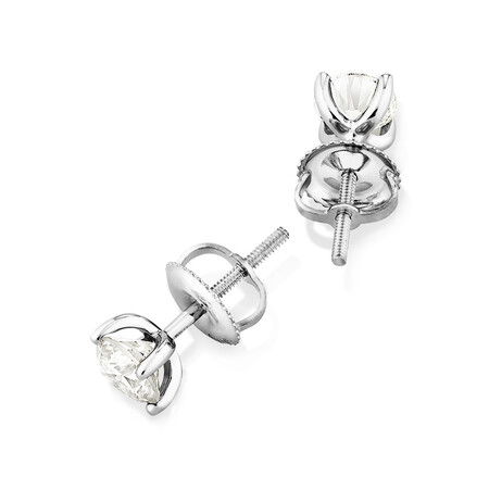 Stud Earrings with 1 Carat TW of Diamonds in 14kt White Gold Stud Earrings with 1 Carat TW of Diamonds in 14kt White Gold