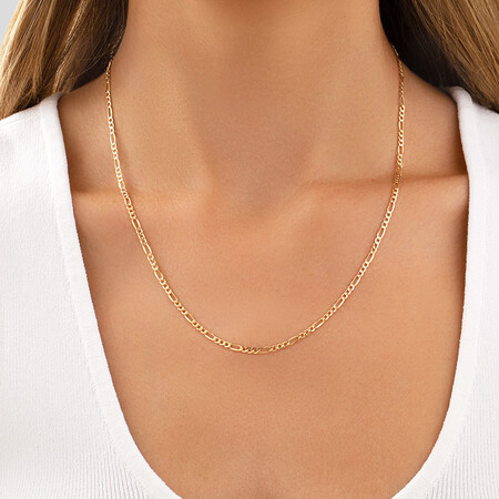 50cm (20") Hollow Figaro Chain in 10kt Yellow Gold 50cm (20") Hollow Figaro Chain in 10kt Yellow Gold
