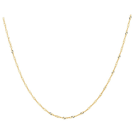 50cm (20") Diamond Cut Singapore Chain in 14kt Yellow Gold 50cm (20") Diamond Cut Singapore Chain in 14kt Yellow Gold