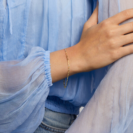 Paperclip Bracelet In 10kt Yellow Gold Paperclip Bracelet In 10kt Yellow Gold