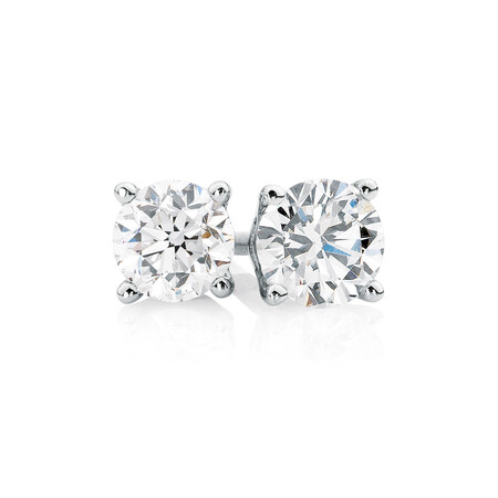 Classic Stud Earrings with 0.71 Carat TW of Diamonds in 14kt White Gold Classic Stud Earrings with 0.71 Carat TW of Diamonds in 14kt White Gold