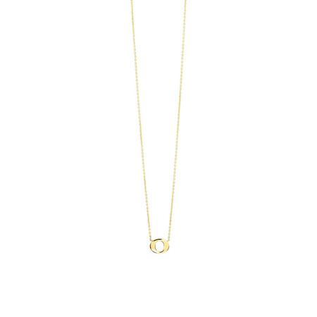 "O" Initial Necklace In 10kt Yellow Gold "O" Initial Necklace In 10kt Yellow Gold